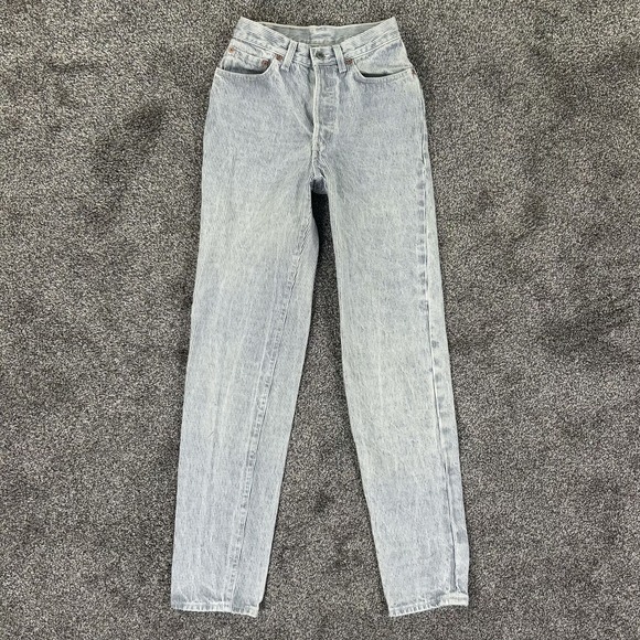 Levi's Pants - Vintage Levis 501XX Button Fly High Waisted Jean Women Hickory Stripe Denim READ